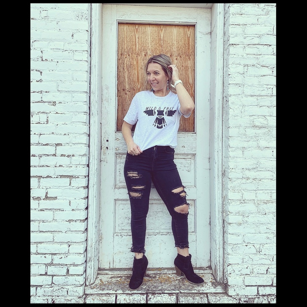Wild and free tee